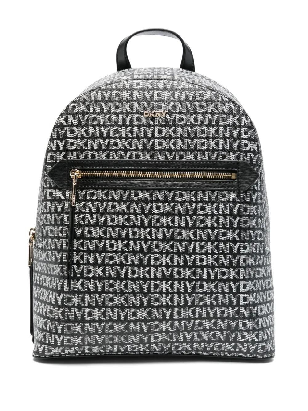 dkny ziggy convertible leather backpack Bryant Top Zip Bag in Caramel R12KLC36 – Dkny leather backpack - Black