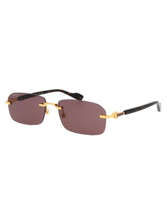 Gucci Mens Sunglasses Gg1221s Gold-Havana-Brown Acetate Gold/havana/brown