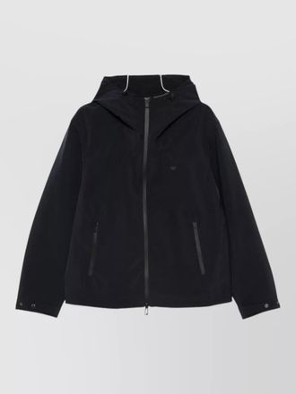 Emporio Armani hooded jacket long sleeves zip pockets