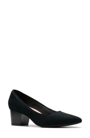 Clarks Ellaine Hope Pump in Black Suede at Nordstrom Rack, Size 5.5