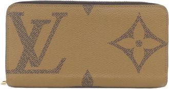 Louis Vuitton Brown Coated Canvas Long Wallet (Bi-Fold) (Pre-Owned)