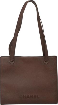 Chanel Chanel Brown Leather Tote Bag (Pre-Owned)