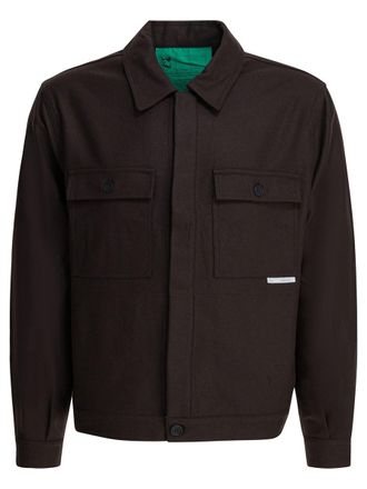 GR10K Wool Blend Overshirt Jacket