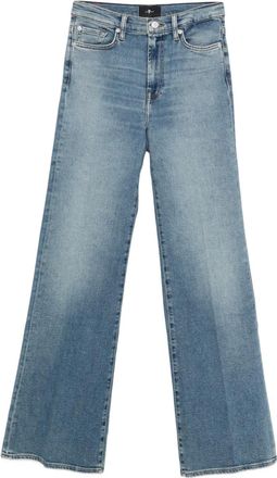 Seven 7 Jeans met riemlussen - Blauw