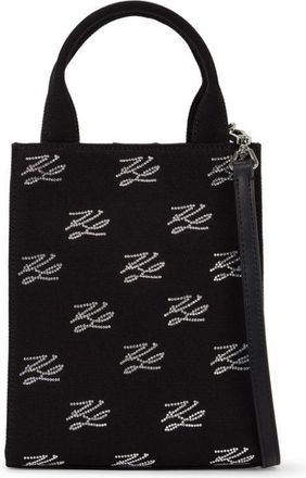 Karl Lagerfeld Borsa tote con decorazione - Nero
