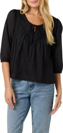 O'Neill Tomi Cotton Top in Black at Nordstrom, Size Xx-Large