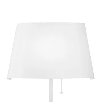 Luce-Ambiente-Design Aplique Led Wharol en Metal Blanco y Pantalla Negra 4000k (luz Natural)