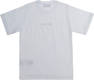 Dsquared2 Boys Crew Neck T-Shirt White Cotton T-Shirts And Polos
