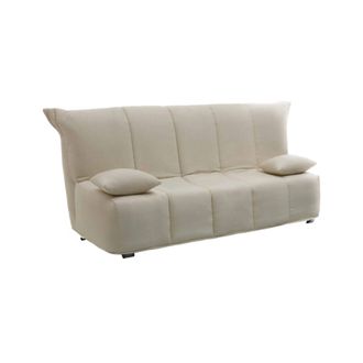 Talamo Italia Dmora - Sofa Cama Dabald, Sof&aacute; De 2 Plazas, 100% Made In Italy, Sof&aacute; De Sal&oacute;n Con Apertura Trolley, En Tela Acolchada, Con Almohadas Incluidas, Cm 125