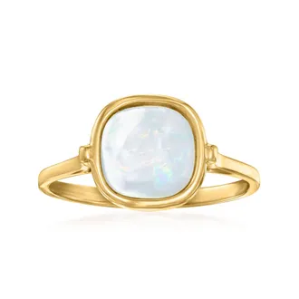 Ross-Simons Italian Mother-Of-Pearl Ring in 14kt Yellow Gold