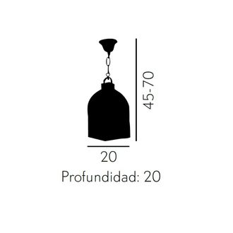 Fabrilamp Fabrilamp - Farol Granadino 4 Caras Grande 1xe27 Cuero/colores Regx20x20 Cm