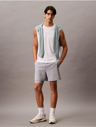 Calvin Klein Calvin Klein Mens Modern Sport Layered Shorts - Grey - 2XL