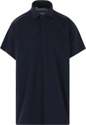 Balenciaga Interwined Polo Shirt - Heren - Korte mouwen Overhemden - Blauw - L - Katoen - Overhemden