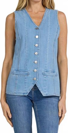 Dear John Denim Prue Denim Vest In Dark Arthlow