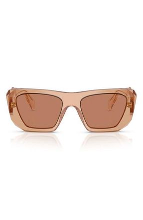 Prada 53mm Square Sunglasses in Chocolate /Brown at Nordstrom