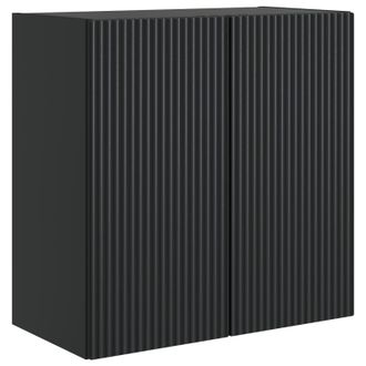 vidaXL Armario De Pared Negro 59 X 31 X 60 Cm Madera De Ingenier&iacute;a Vidaxl