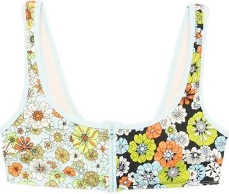 Alemais Orange Blossom Zip Scoop Top - Dames - Bikinis - Veelkleurig - XS - Badmode