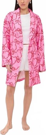 LoveShackFancy Indie Robe In Crimson Candy