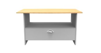 Welcome Furniture Westminster Ready Assembled Bottom Drawer Coffee Table In Grey Matt & Riviera Oak - Welcome Furniture | TJ Hughes