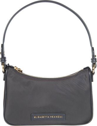 Elisabetta Franchi Smooth Matte Single Top Handle Handbag