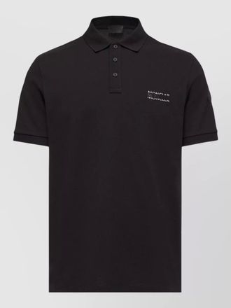 Moncler cotton short-sleeve polo shirt