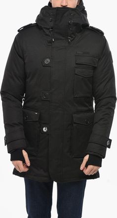 Nobis Puffer Jacket SHELBY in Solid Color with Front Button Closure Nobis