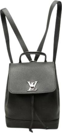 Louis Vuitton Pre-owned Lockme Backpack - Dames - Vintage Rugzakken - Zwart - ONE Size - Leer - Vintage