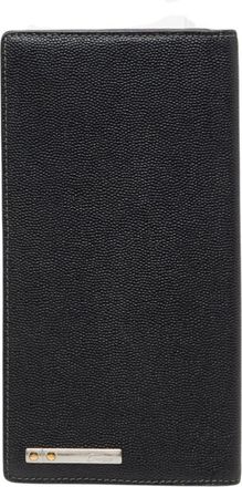 Cartier Black Leather Long Wallet (Bi-Fold) (Pre-Owned)