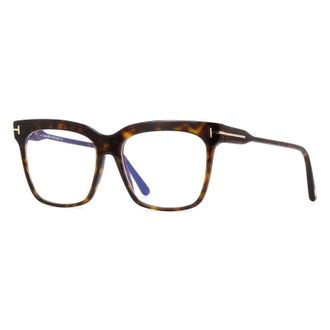 Tom Ford FT5768-B 052 Dark Havana/Clear Blue Light Block 54mm