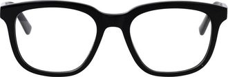 Alexander McQueen Am 0539O Vierkante Bril - unisex - Brillen - Zwart - 52 MM - Accessoires