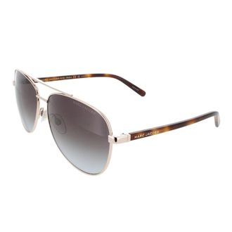 Marc Jacobs Mens Brown Teal Lens Havana Detail Gold Sunglasses - One Size