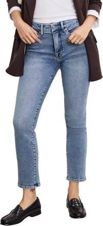 Good American Soft-Tech Good Legs Mid Rise Straight Leg Jeans in Indigo988 at Nordstrom Rack, Size 0