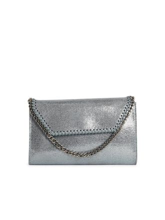 Stella McCartney Mini Falabella Light Blue Vegan Leather Crossbody Bag