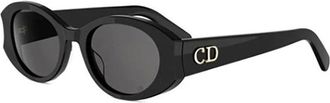 Dior Glow Zonnebril - unisex - Accessoires - Zwart - Maat: 51 MM