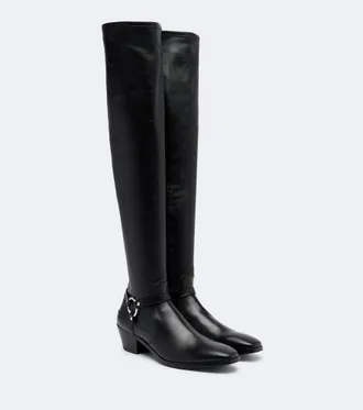 Tom Ford Leather over-the-knee boots