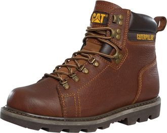 CAT Caterpillar Mens Arlington Wide Leather Boots, Beeswax, 8 UK
