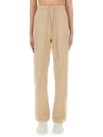 Moschino Beige Relaxed Drawstring Pants
