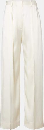 Victoria Beckham Satin wide-leg pants