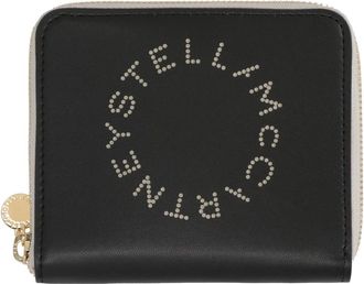Stella McCartney Accessoires, Dames, Zwart, ONE Size, Polyester, Logo Alter-Nappa Wallet