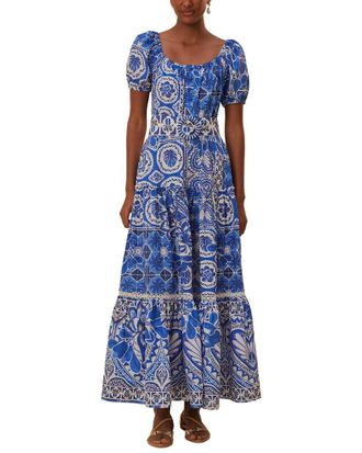 Farm Rio Farm Rio Tile Dream Multicolor Maxi Dress