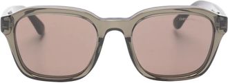 Emporio Armani Zonnebril met rechthoekig montuur - Grijs