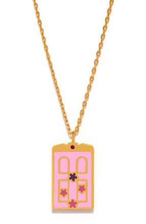 Girls Crew x Disney Pixar Monsters Inc. Boos Door Pendant Necklace in Gold at Nordstrom