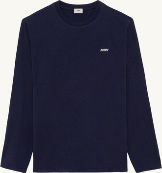 Autry T-SHIRT IN COTONE A MANICA LUNGA CON LOGO RICAMATO UNISEX