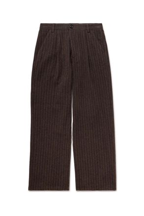 Oliver Spencer Orsman Wide-Leg Cotton-Blend Trousers