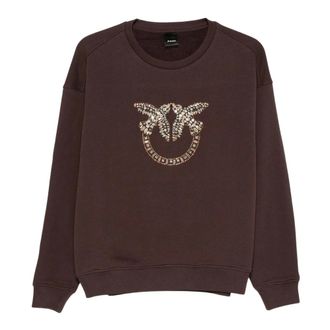 Pinko Pinko Felpa Mod. Nelly Art. 100534A3Jq - - Sweatshirts & Hoodies - Donna - Marrone - L