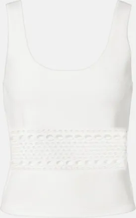 SIMKHAI Fitzgerald open-knit tank top
