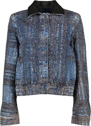 Diesel Jassen, Dames, Blauw, M, Leer, De-Ateli-S Jacket