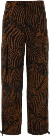 Max Mara Cotton twill cargo trousers - women - Cotton - 38 - Brown