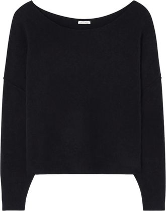 American Vintage Maglione Damsville con scollo a barca - Nero