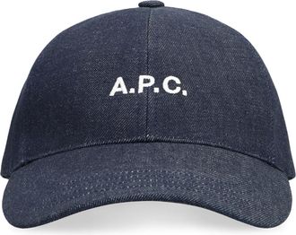 A.P.C. A.p.c., Heren, Accessoires, Blauw, Maat: 58 CM Katoen